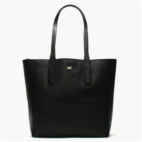 michael kors junie tote black|MICHAEL Michael Kors Junie Extra Large Pebbled Leather Tote .